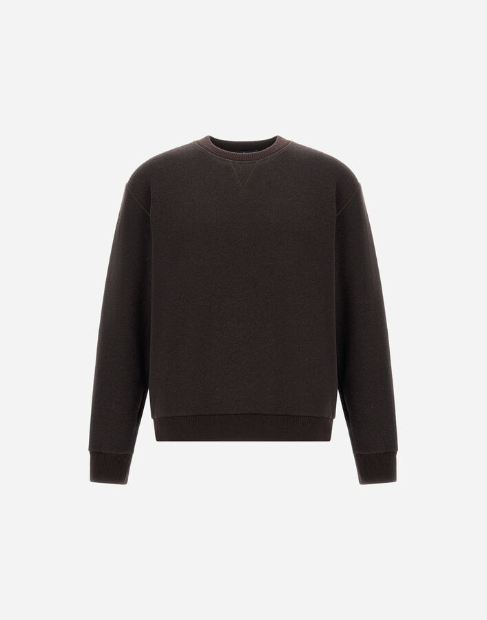 Herno COTTON AND WOOL CREW-NECK SWEATSHIRT  JG000298U500908800