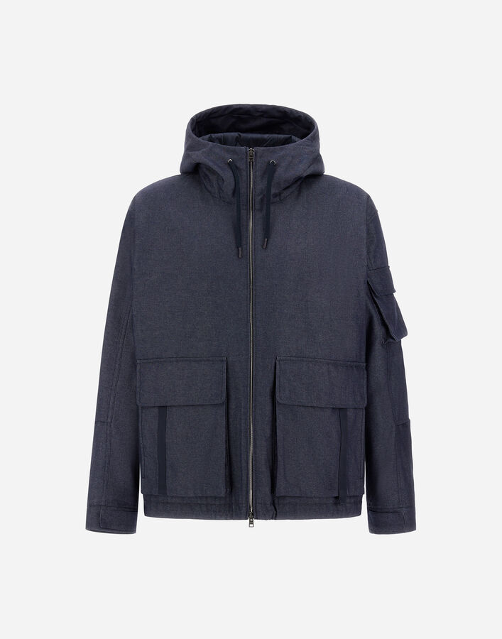 Herno DENIM-EFFECT COTTON JACKET  GI000535U132679200