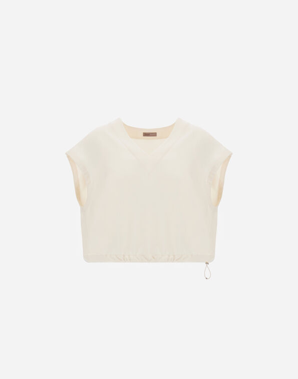 Herno RESORT TOP IN CASHMERE-FEEL FLANNEL  BL00020DR129341200