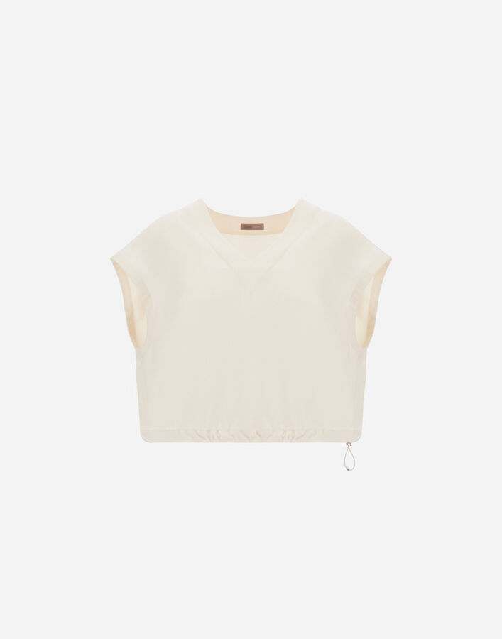 Herno RESORT TOP IN CASHMERE-FEEL FLANNEL  BL00020DR129341200