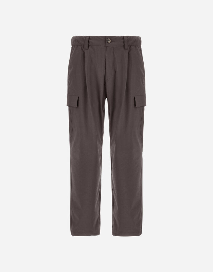 Herno RESORT CARGO TROUSERS IN MELANGE-EFFECT STRETCH NYLON  PT00035UR12742S8800
