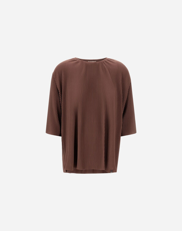 Herno RESORT T-SHIRT IN PLEATED JERSEY  JG00056DR521098810