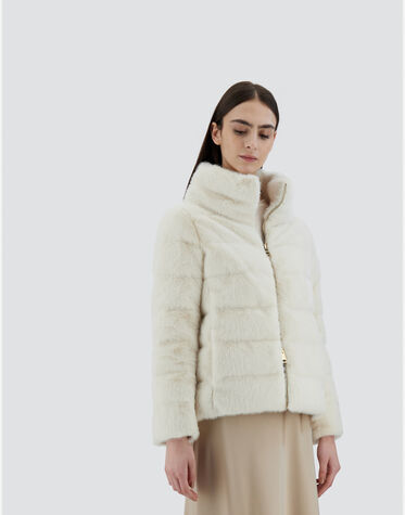 CAPE IN NEW LADY FAUX FUR in White for Women | Herno®