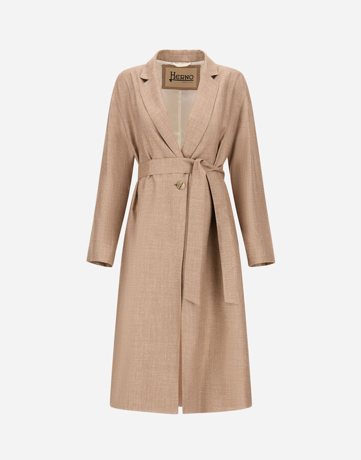 Herno COAT IN WOOL SILK LINEN  CA000619D334892157