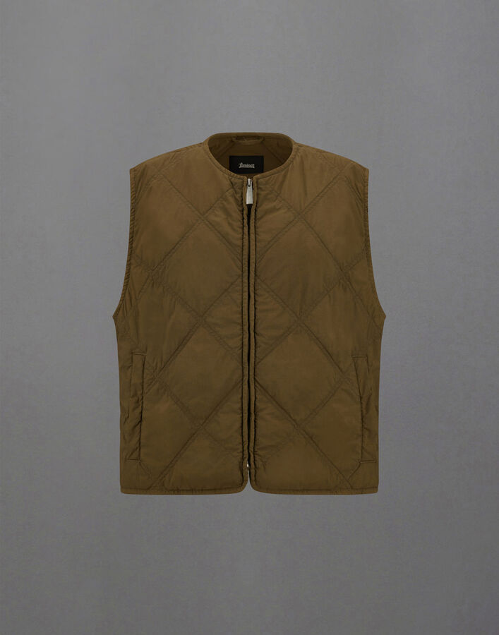 Herno LAMINAR VEST IN TRANSITIONAL QUILTED GARMENT DYED  GI00208UL12852S7305T04