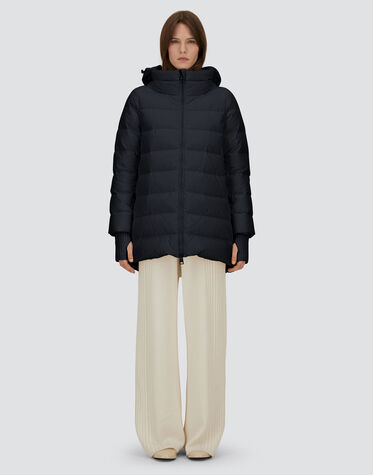 A-SHAPE JACKET IN NYLON CHAMONIX in Black for Women | Herno®