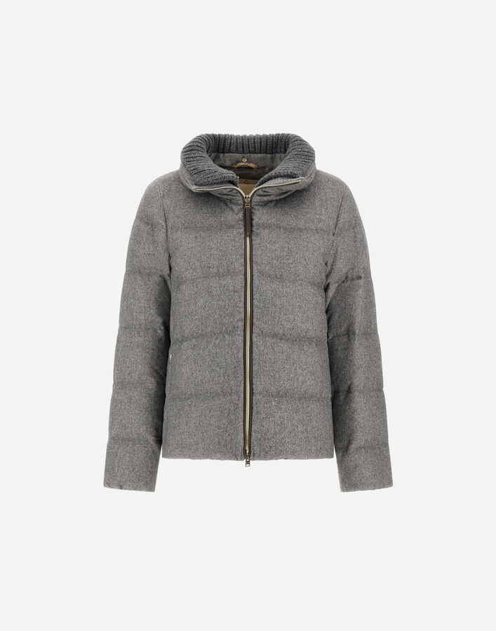 Herno JACKET IN CASHMERE, SILK AND MONOGRAM  PI002151D38087M019430