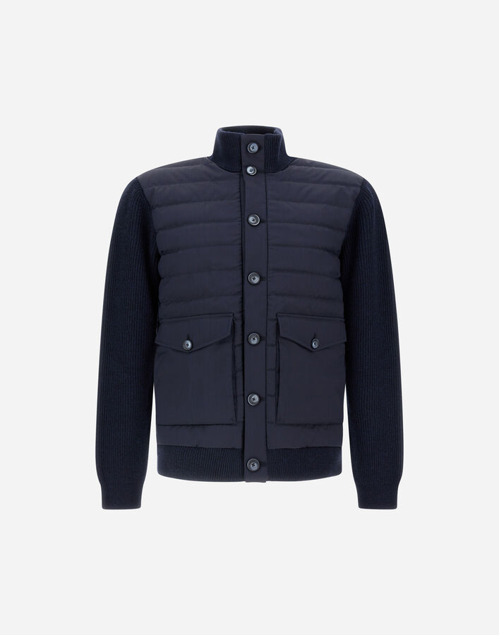 Herno JACKET IN RIBBED MERINO WOOL G.7 AND POLISHED SMOOTH WOOL  MP000133U703149290