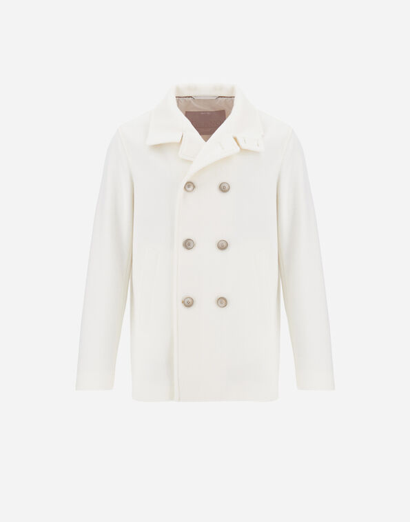 Herno RESORT PEACOAT IN DOUBLE-LAYERED VISCOSE-BLEND FABRIC  PE00018UR129101100
