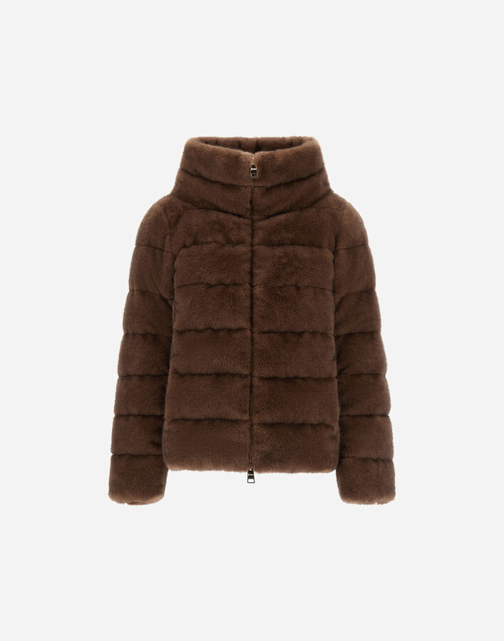 Herno M&Eacute;LANGE MINK-EFFECT JACKET  PI002283D129418810