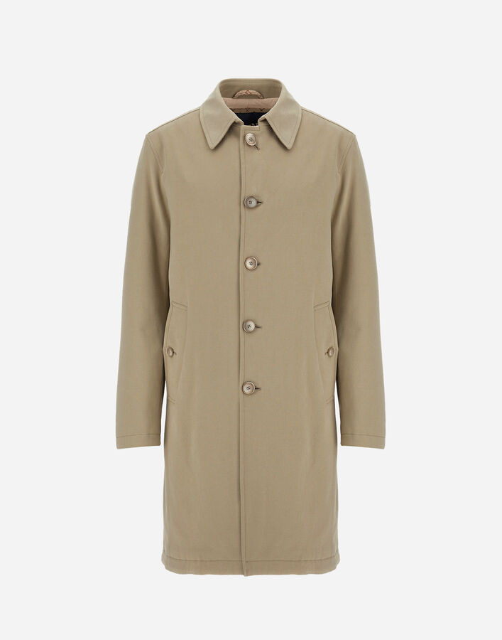 Herno RAINCOAT IN STRETCH COTTON VELVET AND MONOGRAM  IM000375U13268S1983