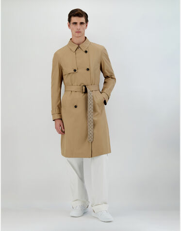 DELON AND MONOGRAM TRENCH COAT in Sand for Men | Herno®