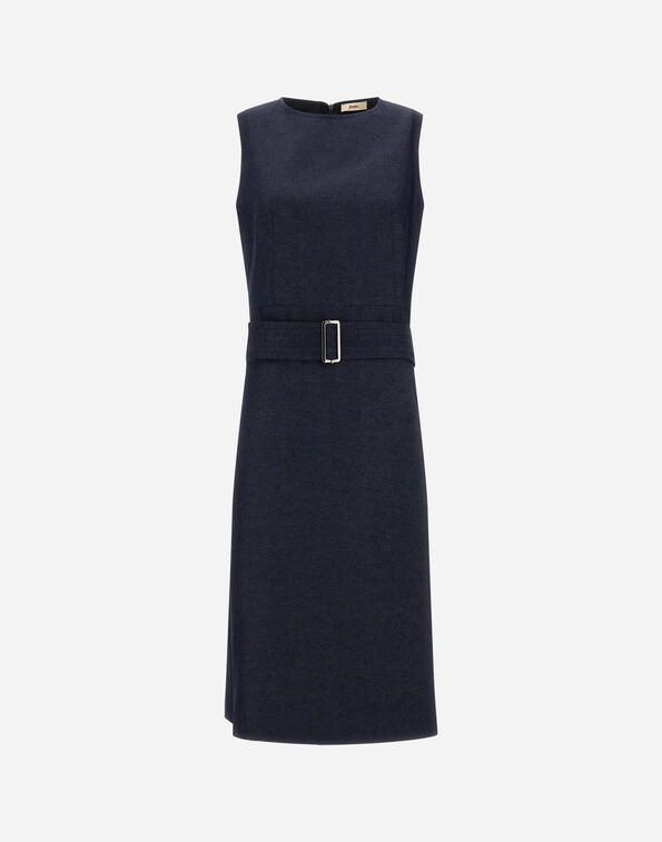 Herno DENIM-EFFECT COTTON DRESS  AB000047D132679200