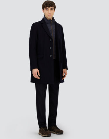 WOOL BEAVER COAT in Navy Blue for Men | Herno®
