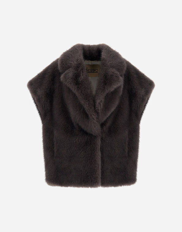Herno LONG-PILE FUR-TOUCH VEST  GC000607D129089487