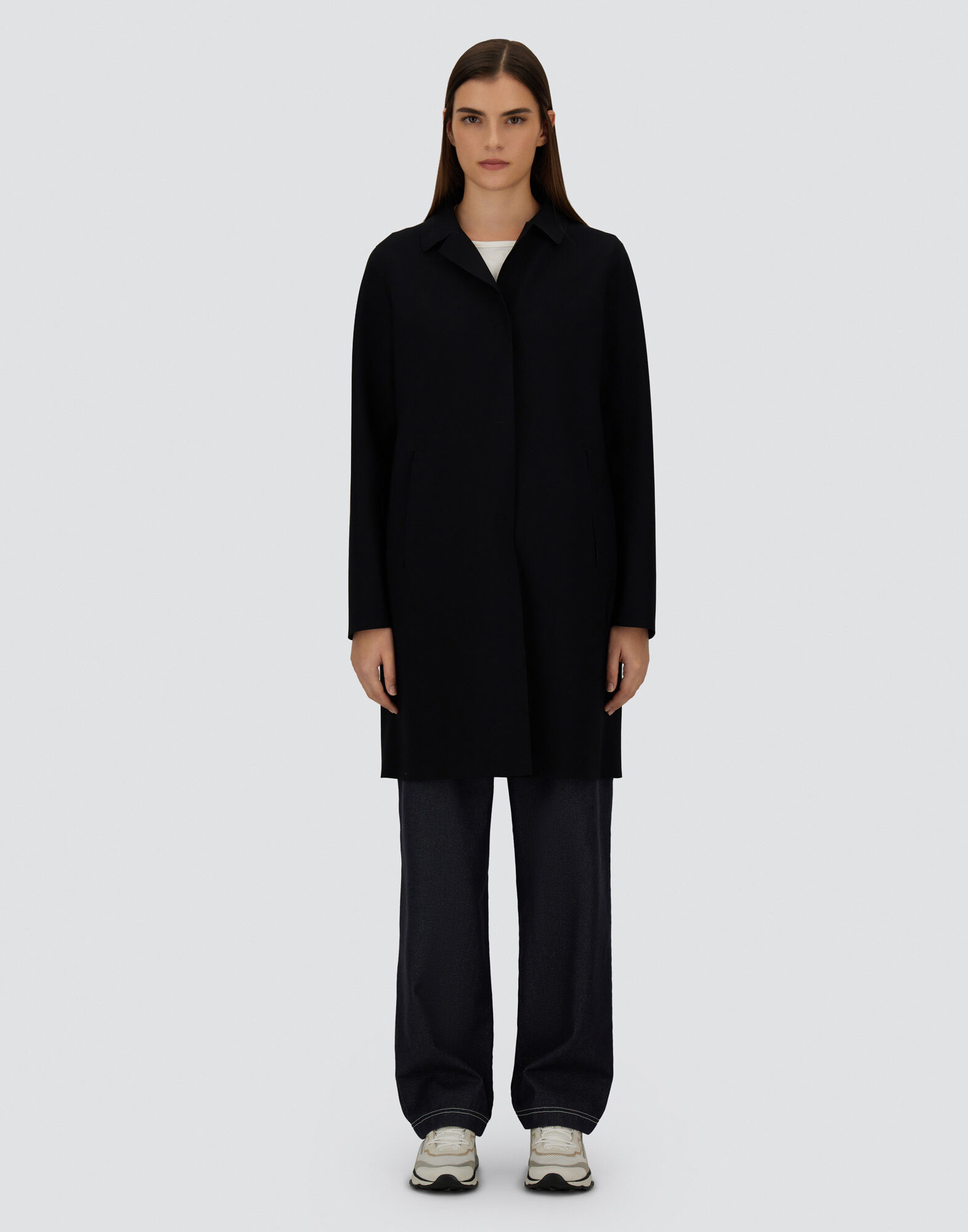 COAT IN FIRST-ACT PEF in Black for Women | Herno®