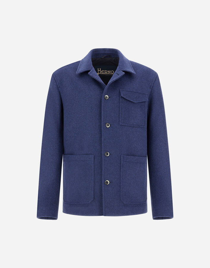 Herno FIELD JACKET IN SOFT RECYCLED WOOL  FI000138U33475R9250