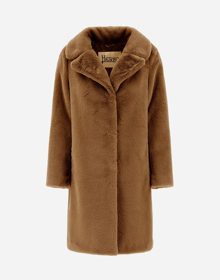 Herno COAT IN SOFT ALTERNATIVE FUR  GC000461D124222157