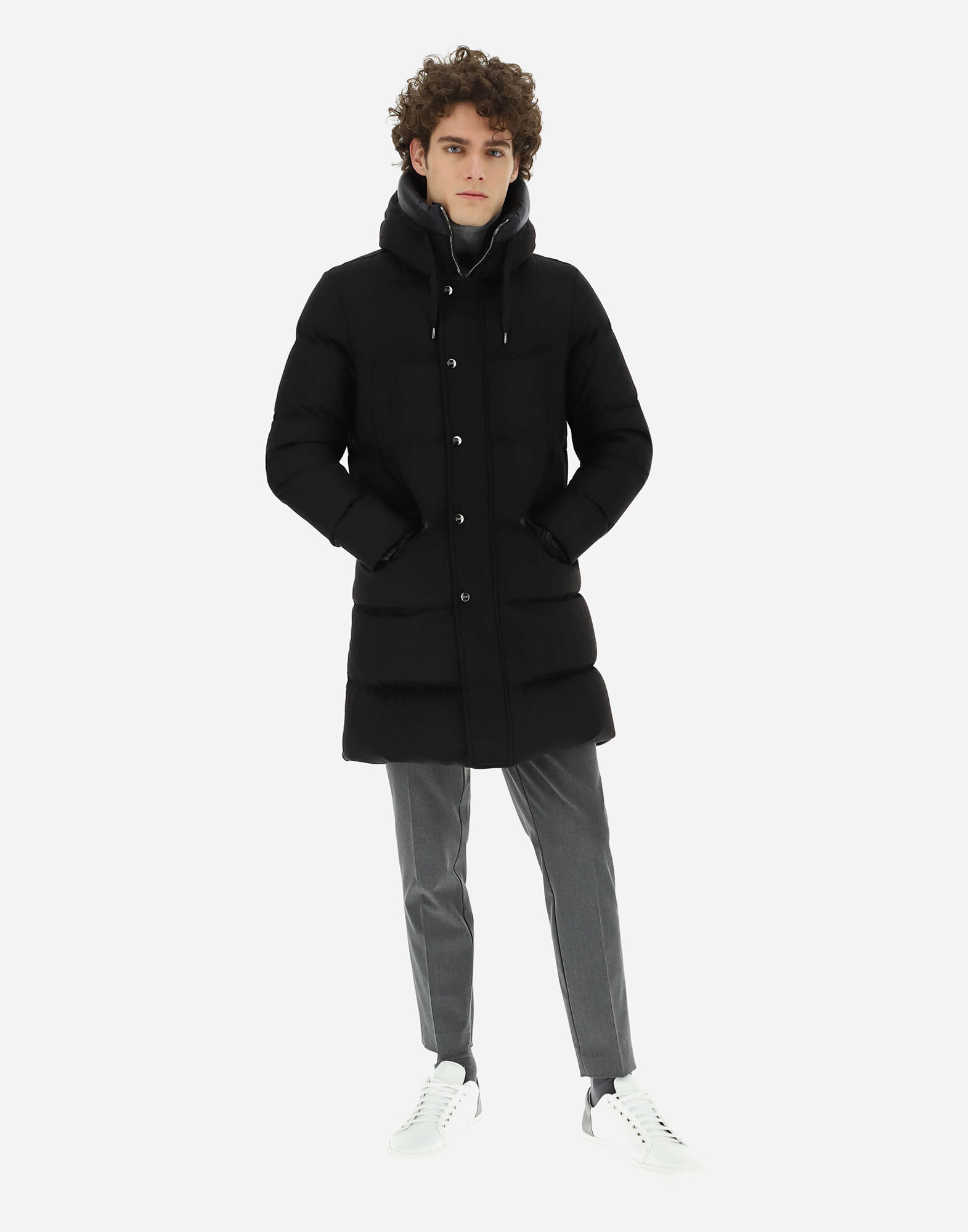 herno cashmere silk down jacket
