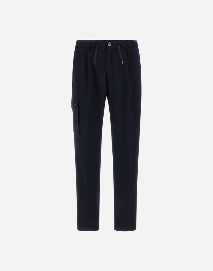 Herno RESORT CARGO TROUSERS IN PURE COTTON  PT00039UR132669200