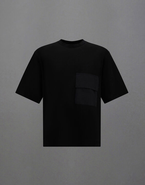 Herno LAMINAR T-SHIRT IN LIGHT MERCERISED COTTON AND 2L GORE-TEX&reg;  JG00072UL521329300