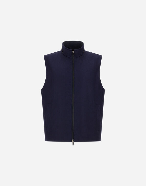 Herno VEST IN LUCENT CASHMERE SILK AND CHANGING NYLON  GI000636U381279200