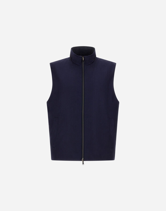 Herno VEST IN LUCENT CASHMERE SILK AND CHANGING NYLON  GI000636U381279200