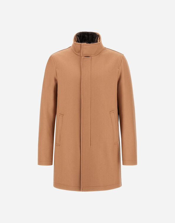 Herno CARCOAT IN EASY WOOL AND LIGHT FAUX FUR  CA000214U33432R2150