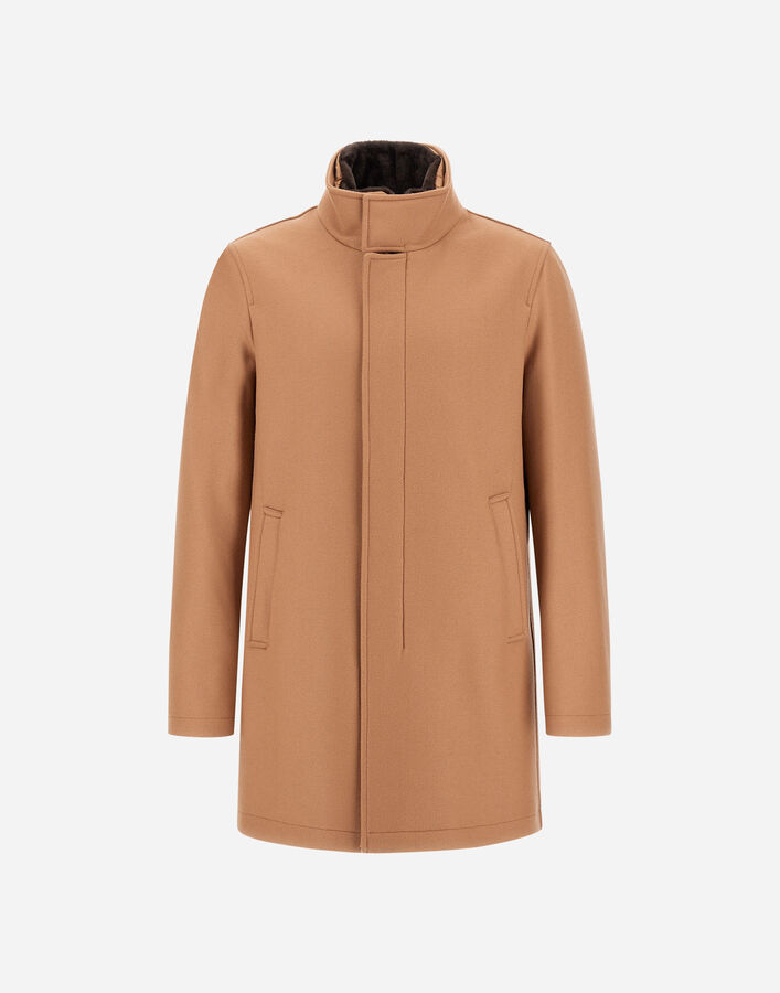 Herno CARCOAT IN EASY WOOL AND LIGHT FAUX FUR  CA000214U33432R2150