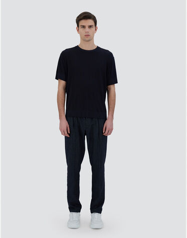T-SHIRT IN FINE WOOL JERSEY in Grey for Men | Herno®