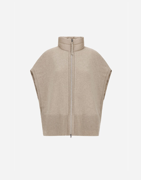 Herno RESORT PONCHO IN KNIT & NYLON ULTRALIGHT  PI00139DR12017Z1985