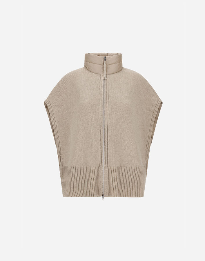 Herno RESORT PONCHO IN KNIT & NYLON ULTRALIGHT  PI00139DR12017Z1985