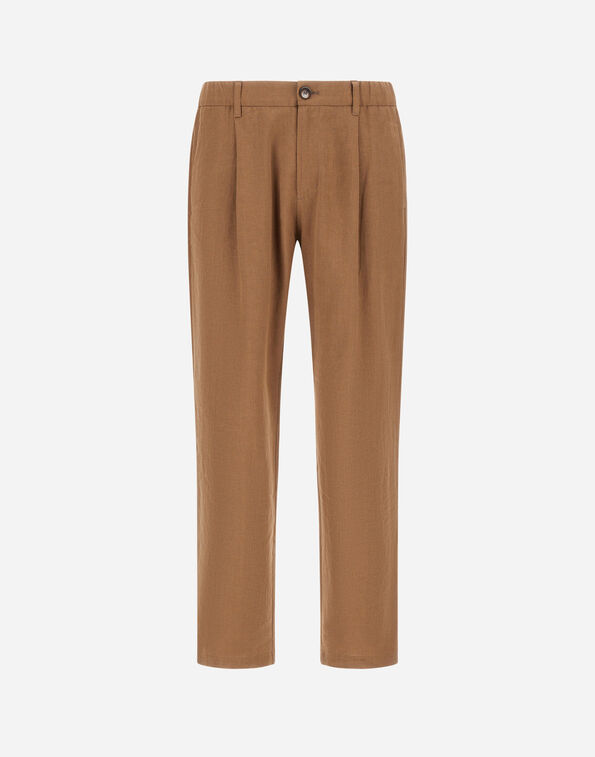 Herno TROUSERS IN COTTON LINEN POPELINE  PT000185U171472157