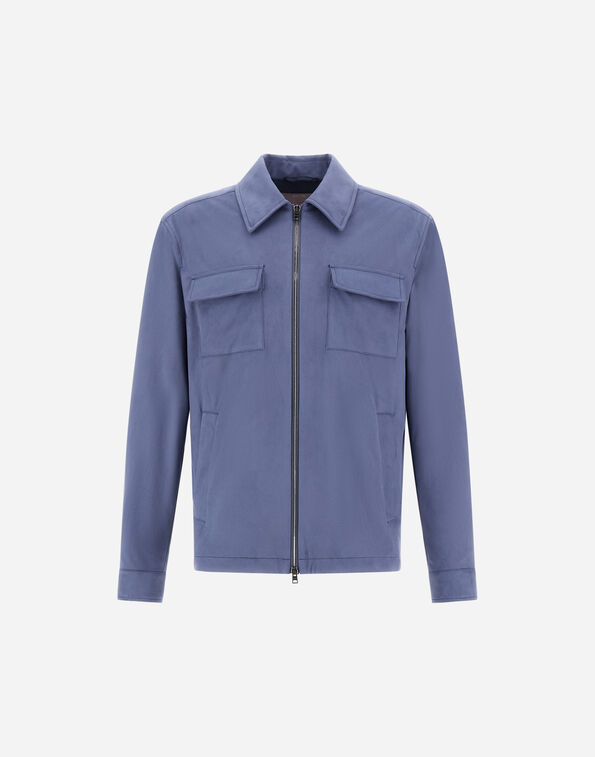 Herno RESORT OVERSHIRT IN SUEDE-EFFECT MICROFIBRE  GI00100UR124549122