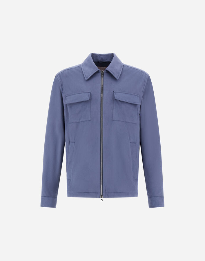 Herno RESORT OVERSHIRT IN SUEDE-EFFECT MICROFIBRE  GI00100UR124549122