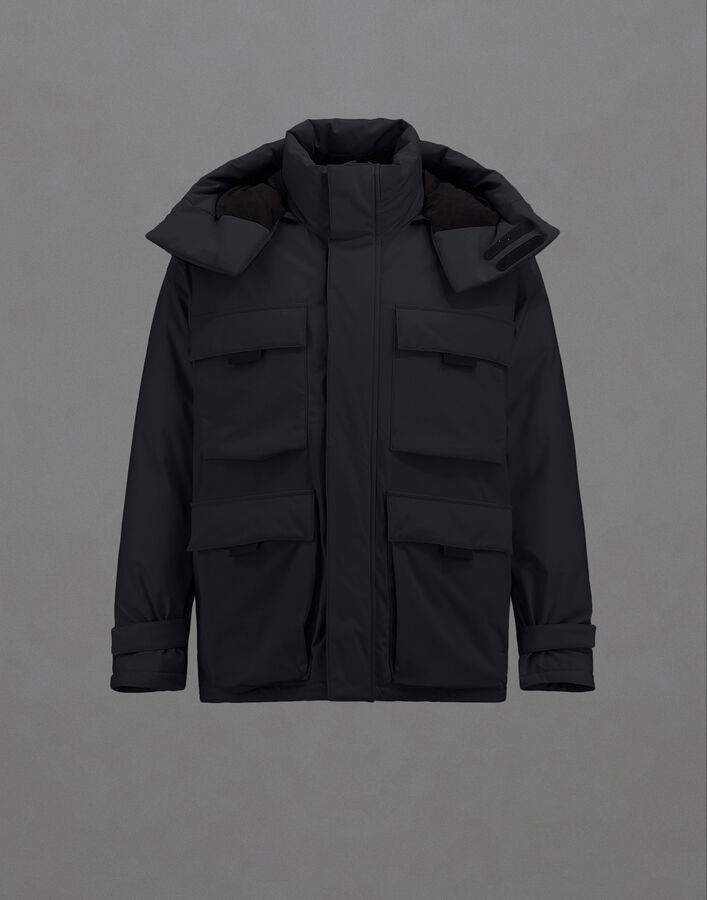 Herno LAMINAR SHORT PARKA IN STRETCH DOWN  PI00395UL128989300