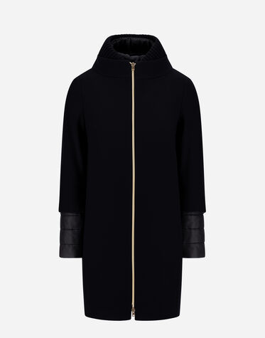 COAT IN NEW CASHMERE AND NYLON ULTRALIGHT in Black for Women | Herno®