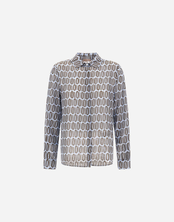 Herno RESORT SHIRT IN LIGHT COTTON RECTANGULAR PRINT  CM00012DR13264PM019080