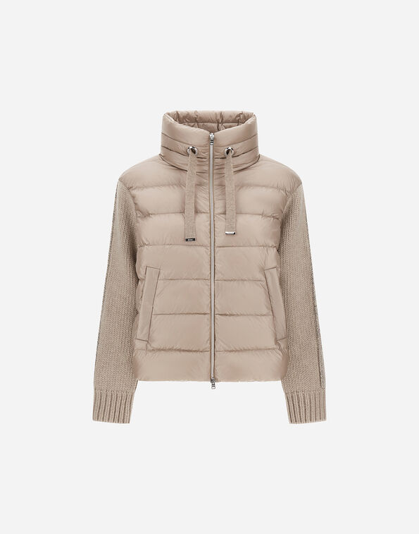 Herno RESORT JACKET IN NYLON ULTRALIGHT & KNIT  PI00138DR12017Z1985