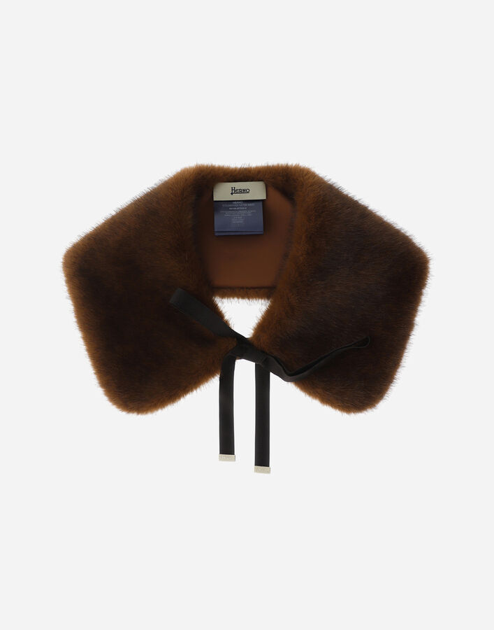 Herno MINK-EFFECT FUR-TOUCH SCARF  COL00010D127398800
