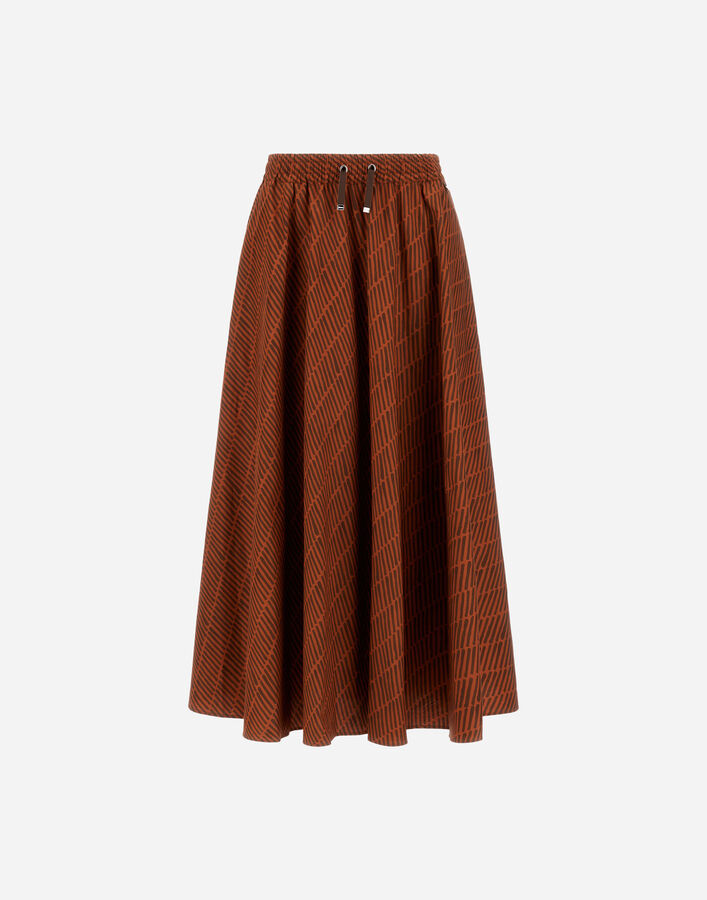 Herno RESORT SKIRT IN COTTON SPIKE PRINT  GN00021DR13261P5580