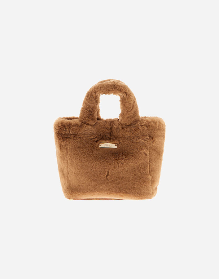 Herno BAG IN SOFT ALTERNATIVE FUR AND NYLON CHAMONIX  BAG00012D124222157