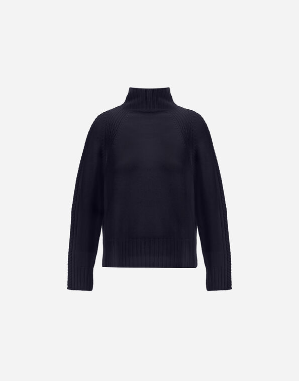 Herno SWEATER IN RIBBED & BRAIDED MERINO WOOL  ML000053D703059290