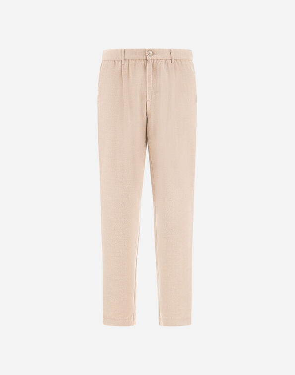 Herno RESORT TROUSERS IN WOOL-BLEND MELANGE FLANNEL  PT00047UR129341985