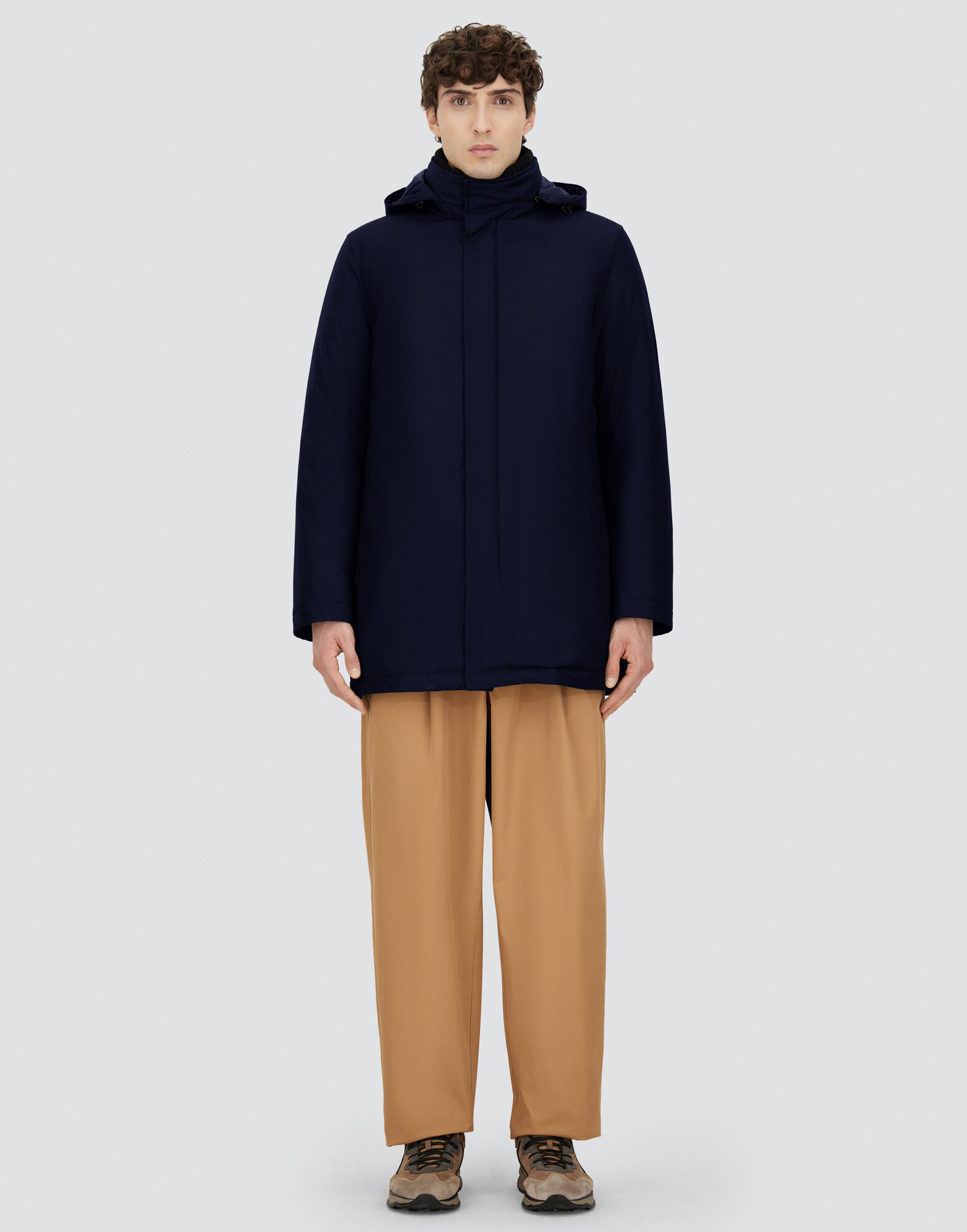 JACKET IN NEW BUSINESS AND NYLON ULTRALIGHT in Navy Blue for Men