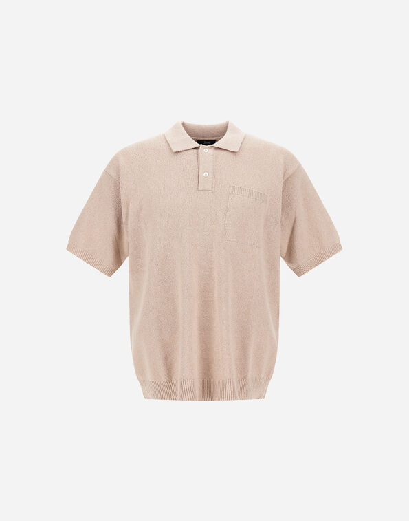 Herno POLO SHIRT IN BOUCL&Eacute; COTTON CASHMERE  MPL00012U721419403