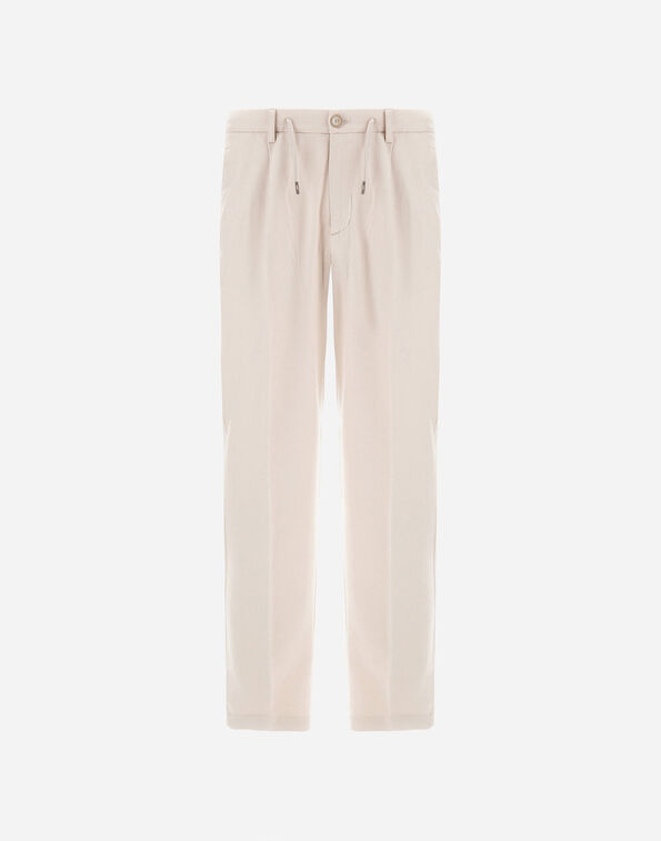 Herno RESORT TROUSERS IN CASHMERE AND SILK  PT00055UR380871985