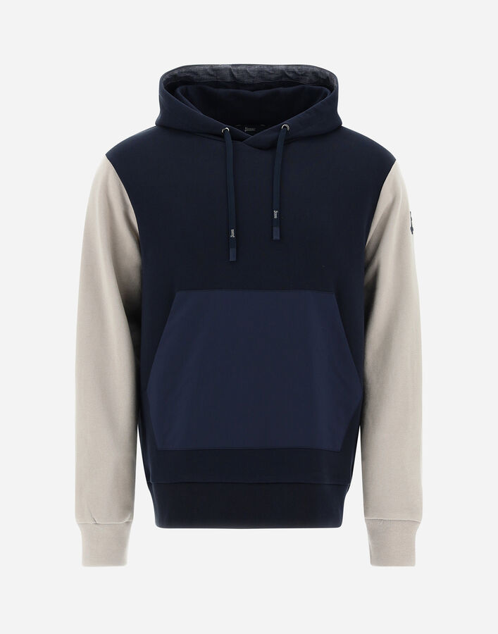 Herno Bicolor Virgin Wool Sweatshirt