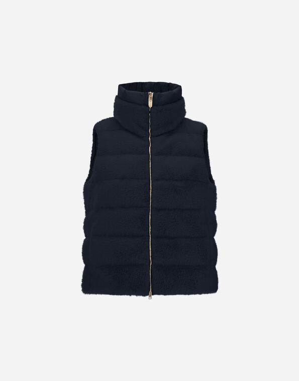 Herno VEST IN LADY ALTERNATIVE FUR AND NYLON ULTRALIGHT  PI002122D126309200