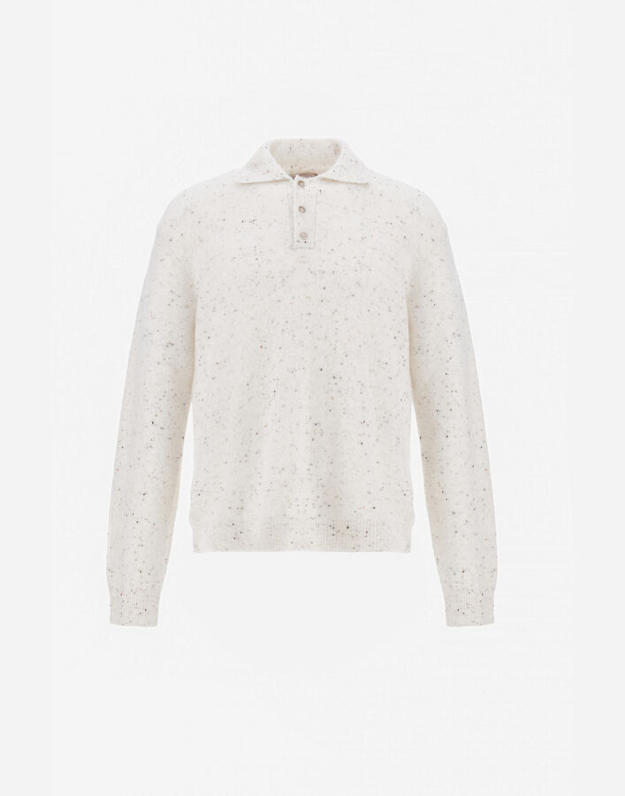 Herno RESORT POLO SHIRT IN WOOL AND ALPACA BLEND KNIT  MPL0007UR703321100
